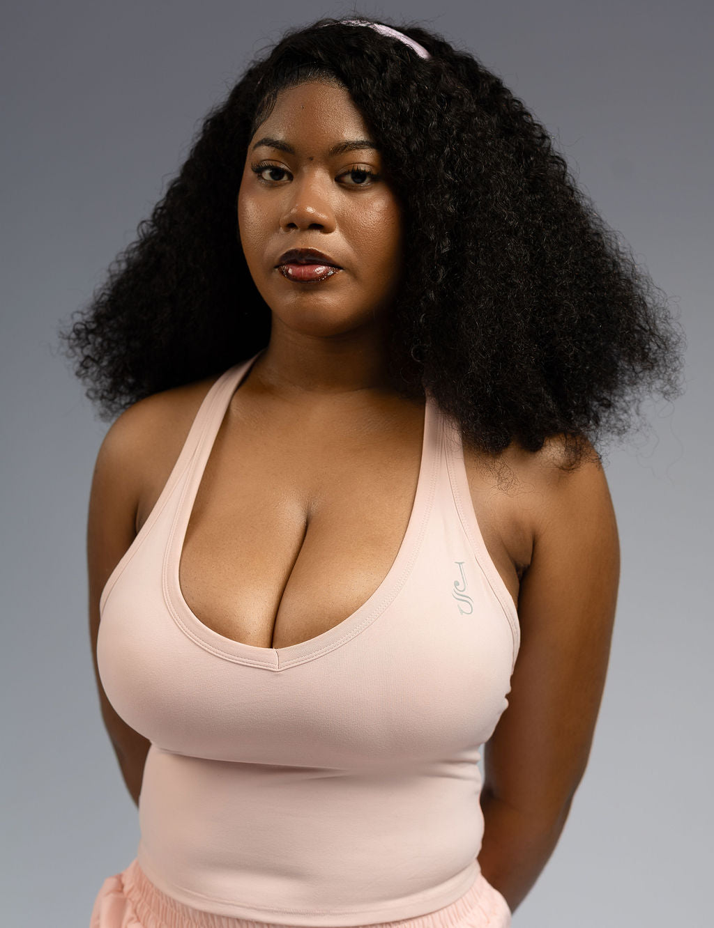 V-NECK RACERBACK TANK TOP